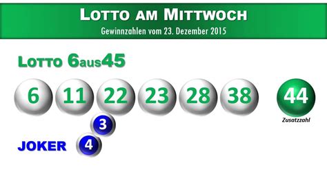 lottoziehung 6 aus 45 mit joker|joker zahlen 6 aus 45.